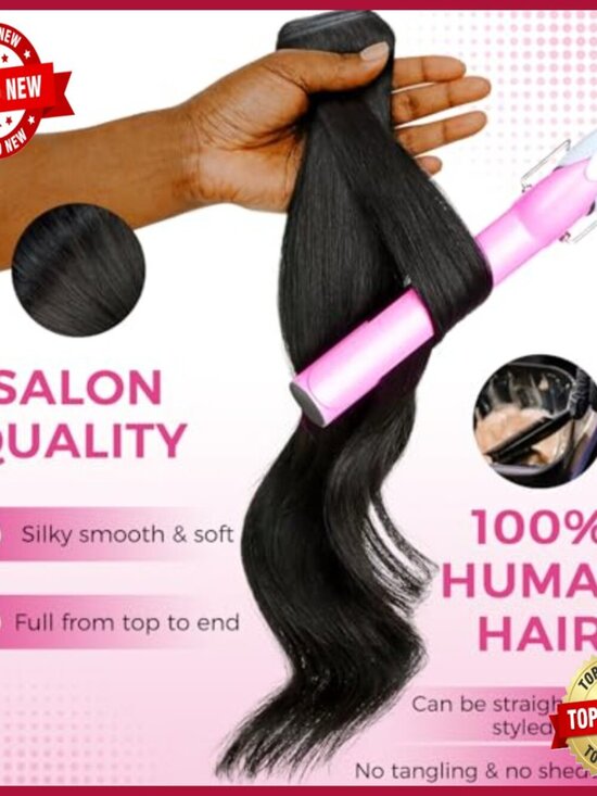 16 Inch Real Human Hair Clip In Extensions 7pcs Thin Weft Seamless